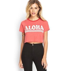 Aloha crop top
